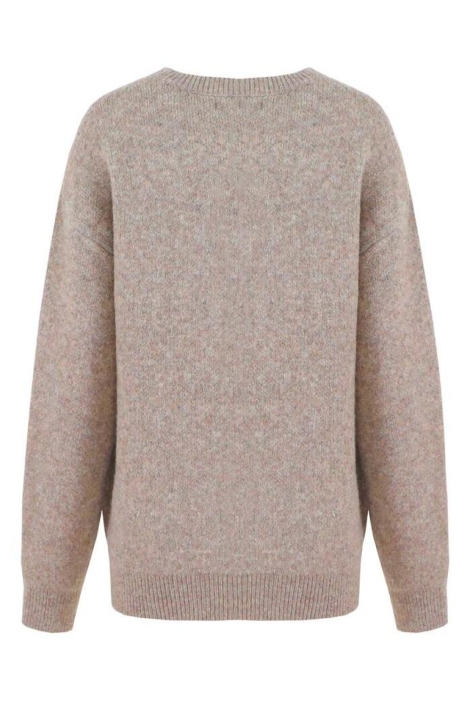 C&S The Label bruine dames trui | Achteraanzicht