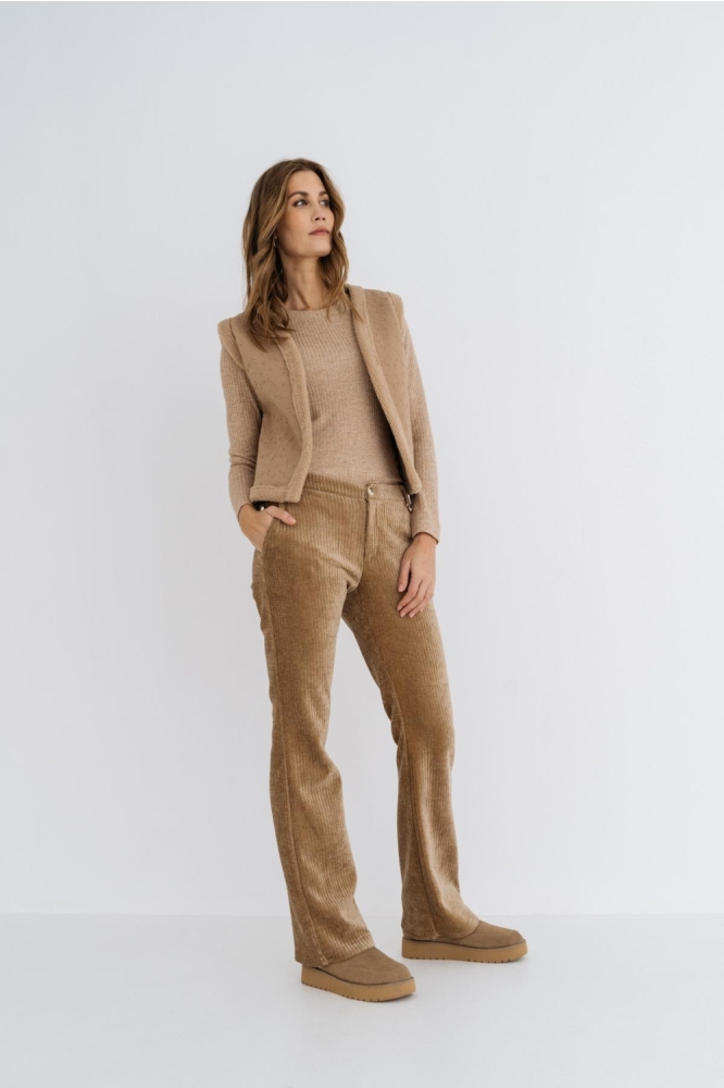 Maicazz beige dames trui | Model