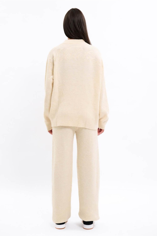 Malelions beige dames trui | Model