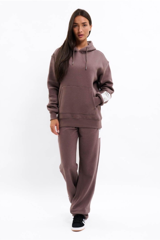 Malelions bruine dames sweater | Model