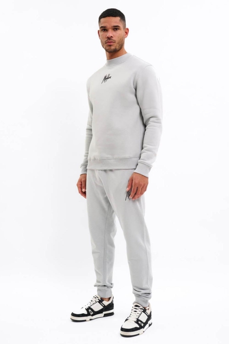 Malelions grijze heren sweater | Model