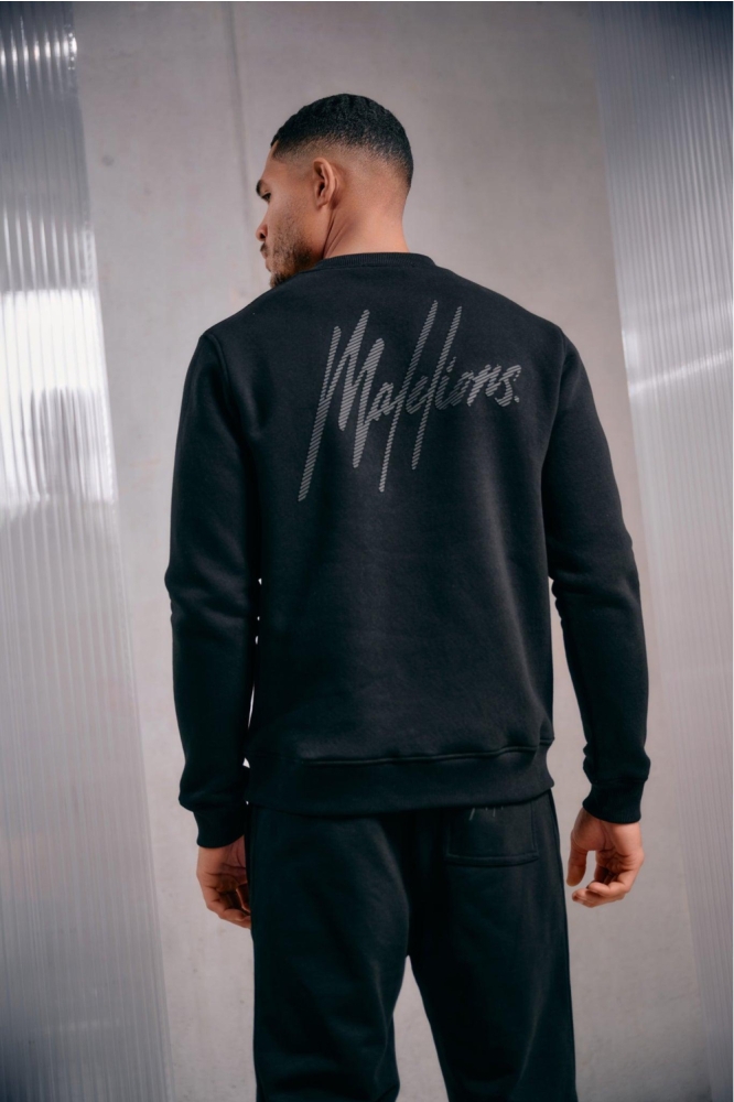 Malelions zwarte heren sweater | Sfeerbeeld, In situatie