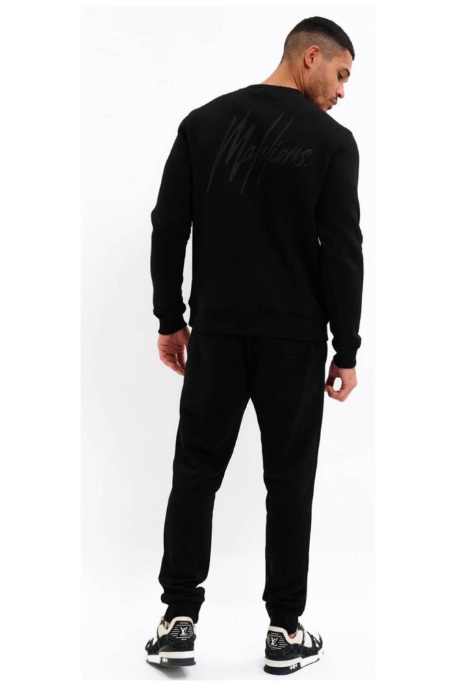 Malelions zwarte heren sweater | Model