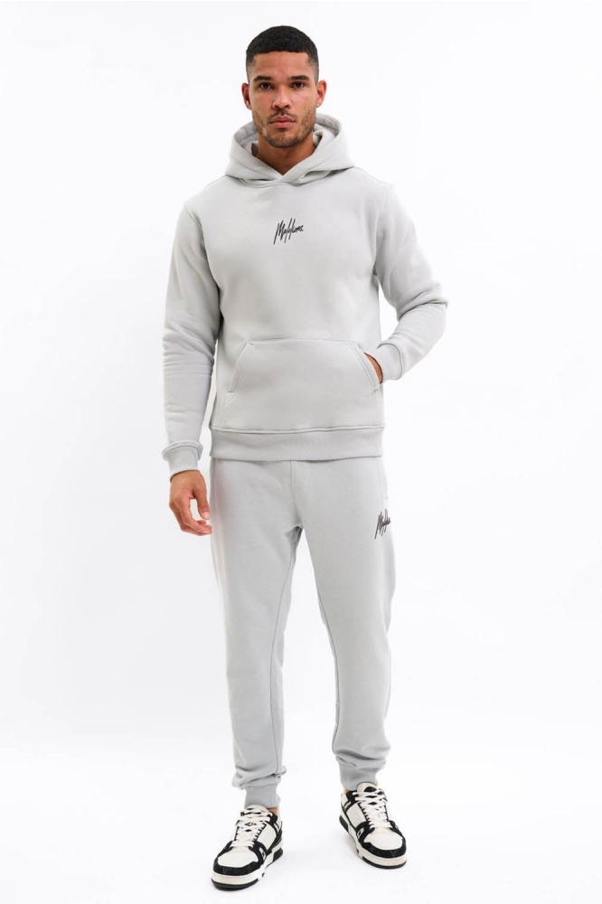 Malelions grijze heren sweater | Model