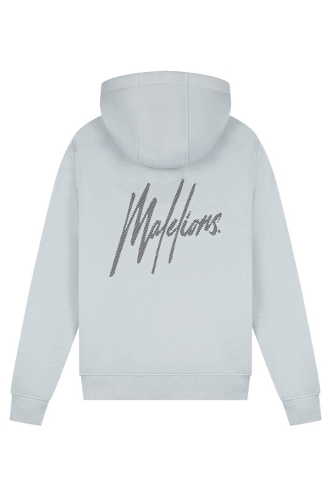 Malelions grijze heren sweater | Achteraanzicht