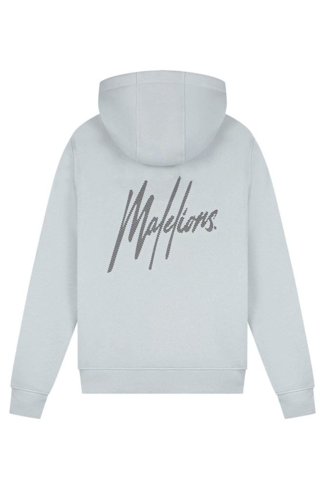Malelions grijze heren sweater | Achteraanzicht