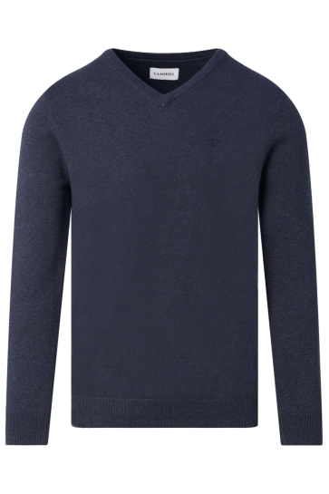 Campbell Trui V NECK SWEATER LONDON 102734 3928 NIGHT SKY MELANGE