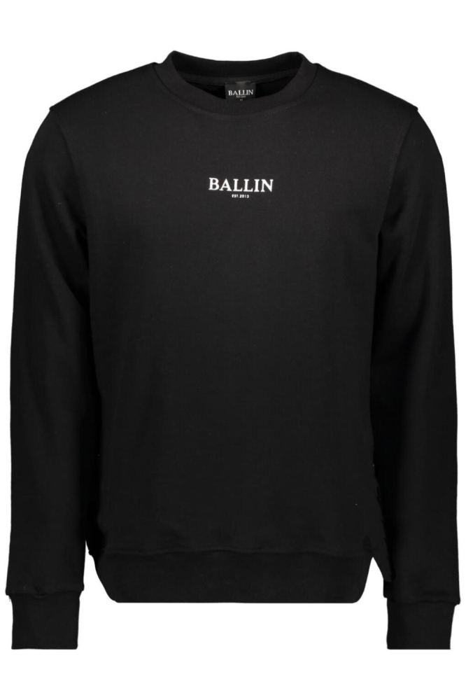 Ballin zwarte heren sweater | Vooraanzicht