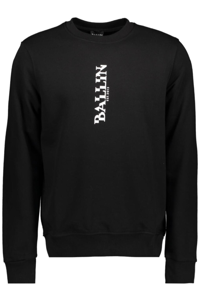 Ballin zwarte heren sweater | Vooraanzicht