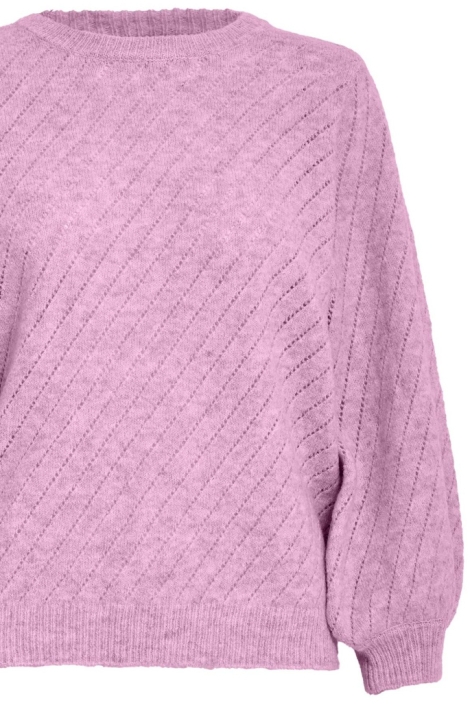 Peppercorn roze dames trui | Close up