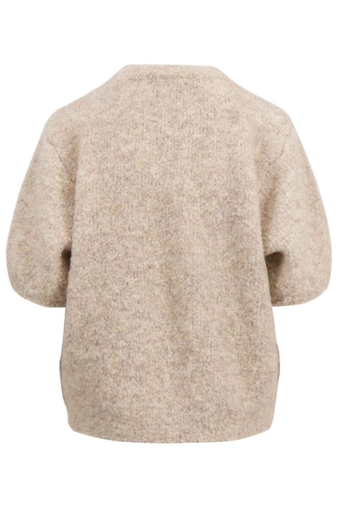 Zusss beige dames trui | Achteraanzicht
