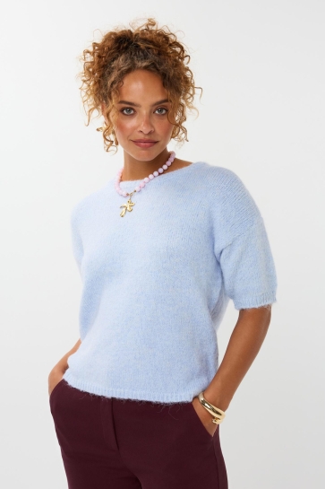 Ydence Trui KNITTED SWEATER EDDIE FC2520 164 LIGHT BLUE