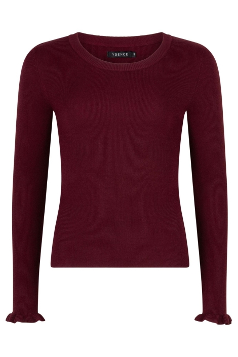 Ydence bordeaux dames trui | Vooraanzicht
