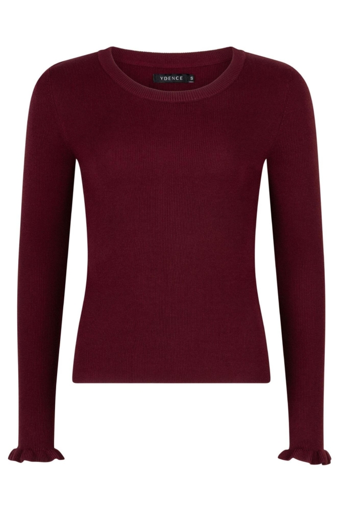 Ydence bordeaux dames trui | Vooraanzicht