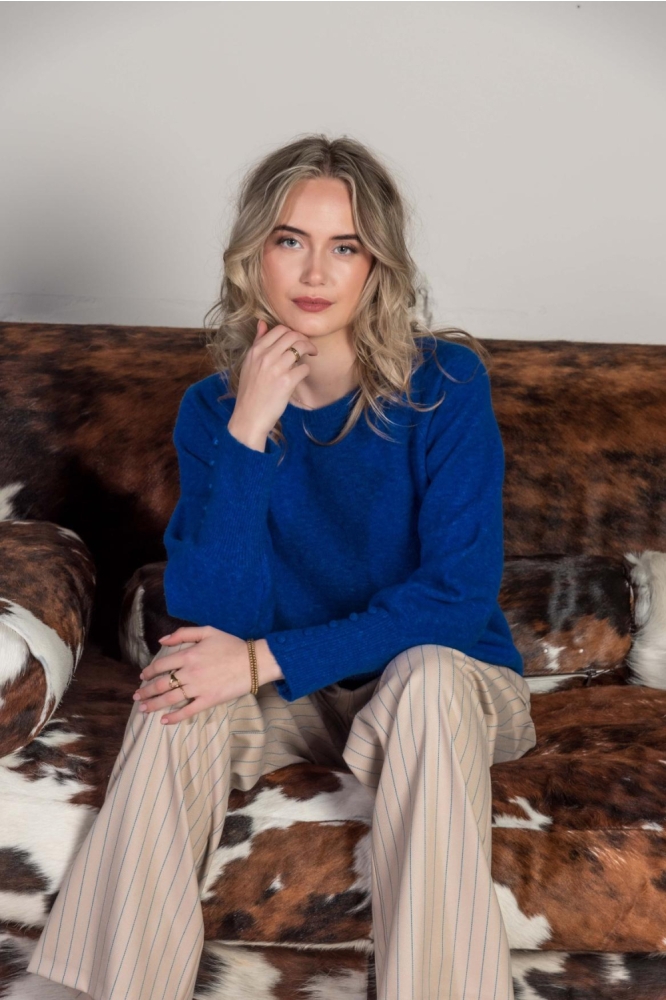 I-coni-K blauwe dames trui | Model