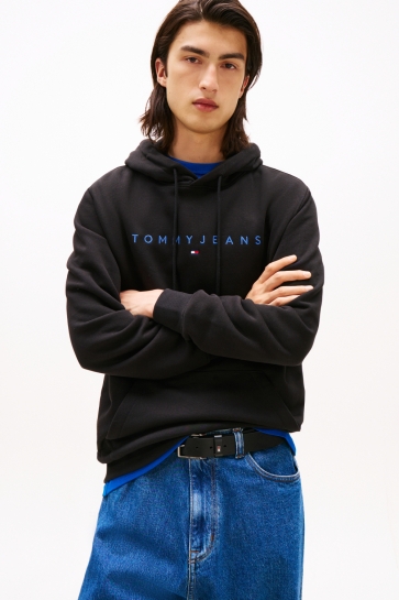 Tommy Jeans TJM REG LINEAR LOGO HOODIE EXT DM0DM20746 OGK
