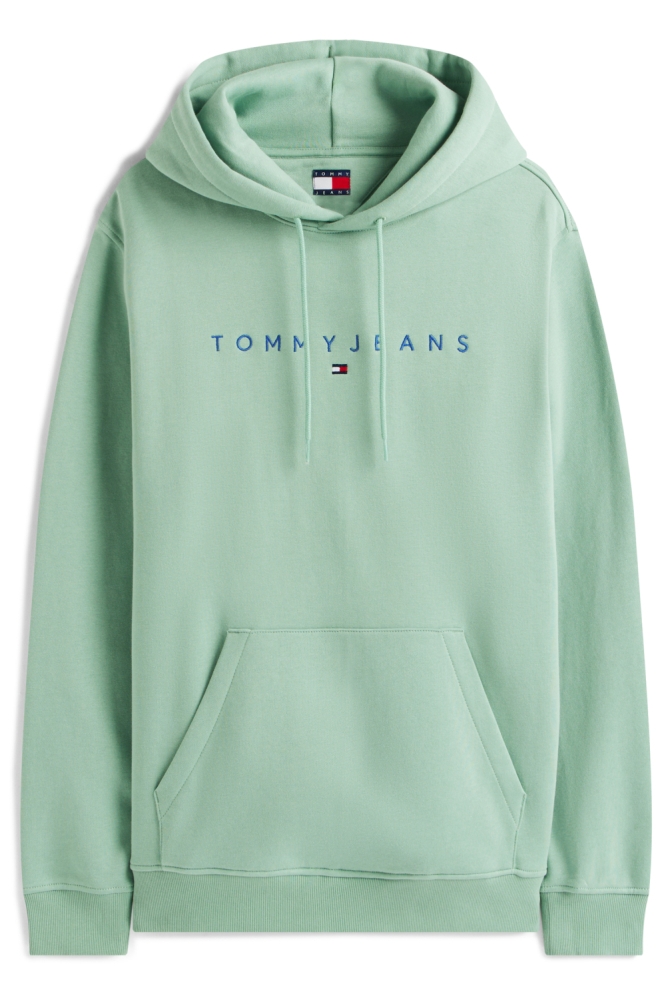 Tommy Jeans groene heren sweater | Vooraanzicht