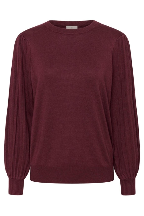 Kaffe bordeaux dames trui | Vooraanzicht