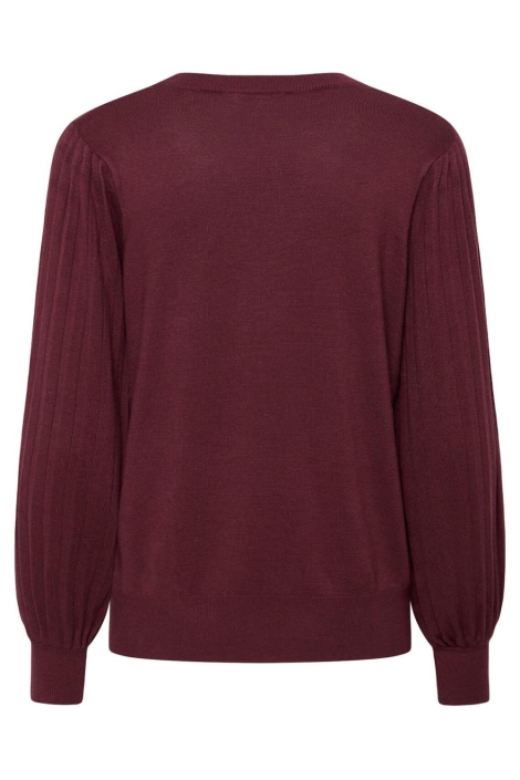 Kaffe bordeaux dames trui | Achteraanzicht
