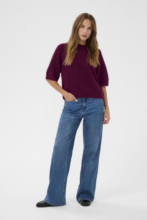 Kaffe bordeaux dames trui | Model