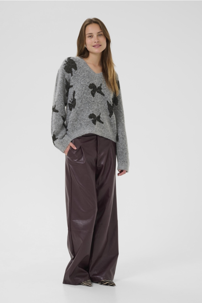 Culture grijze dames trui | Model