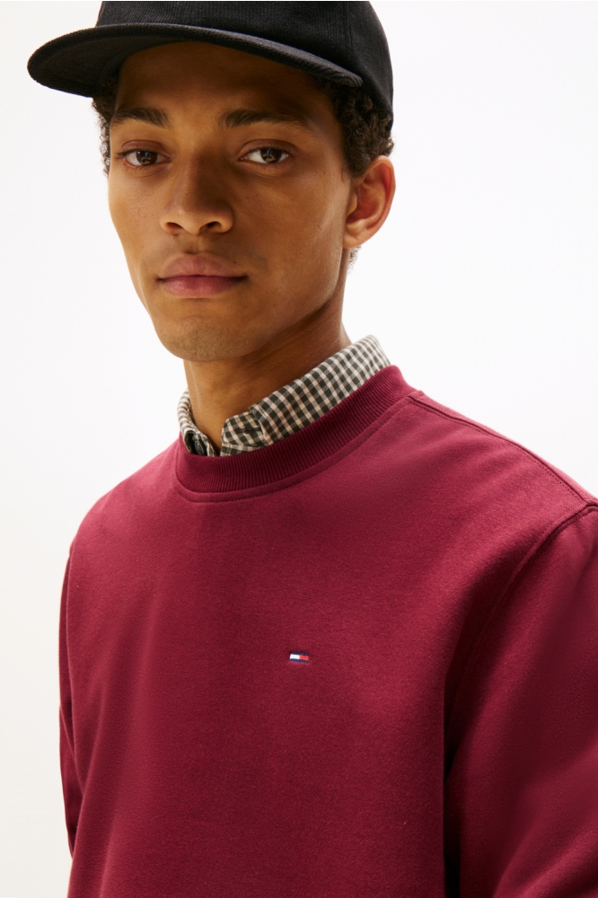 Tommy Jeans bordeaux heren trui | Close up