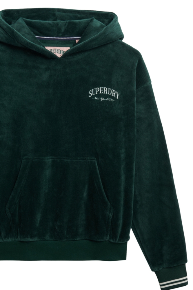 Superdry groene dames trui | Close up