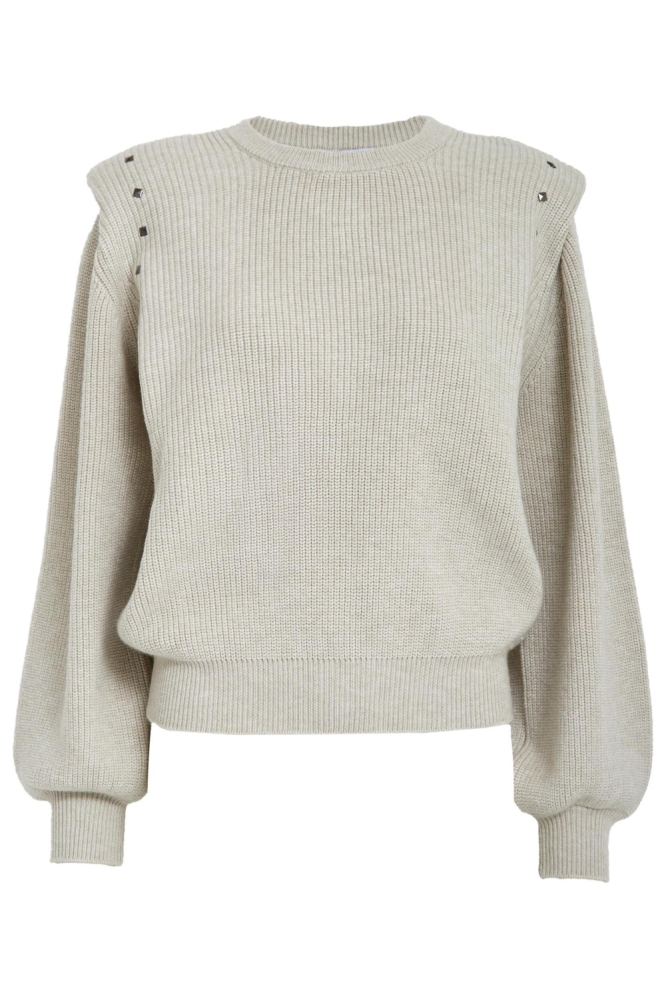 Minus beige dames trui | Vooraanzicht