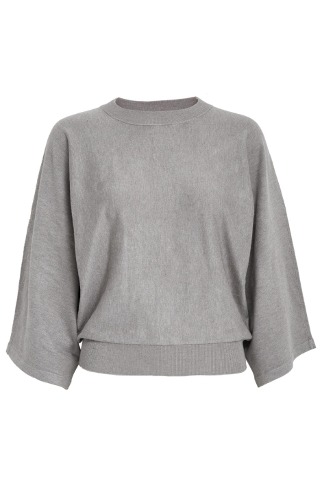 Minus taupe dames trui | Vooraanzicht