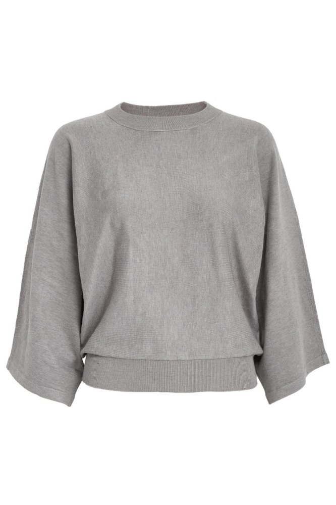 Minus taupe dames trui | Vooraanzicht