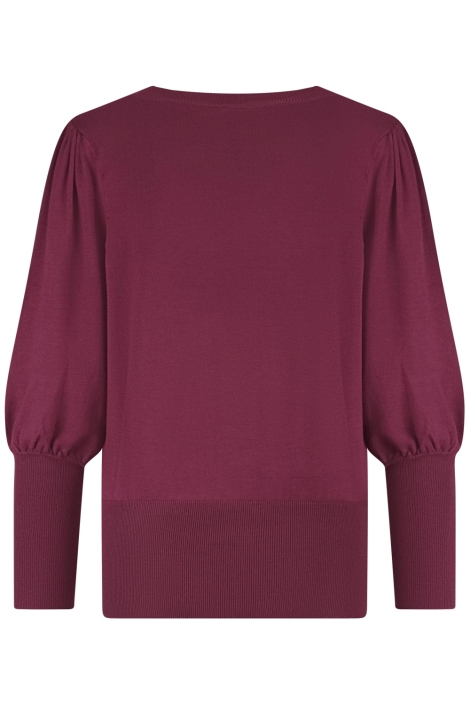 Lady Day bordeaux dames trui | Achteraanzicht