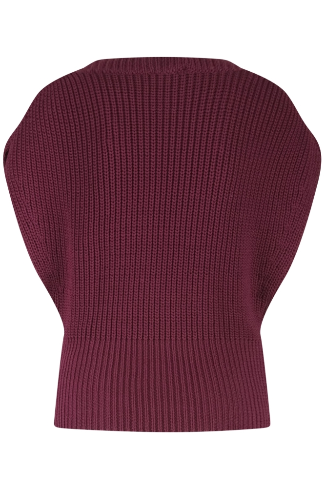 Lady Day bordeaux dames trui | Achteraanzicht