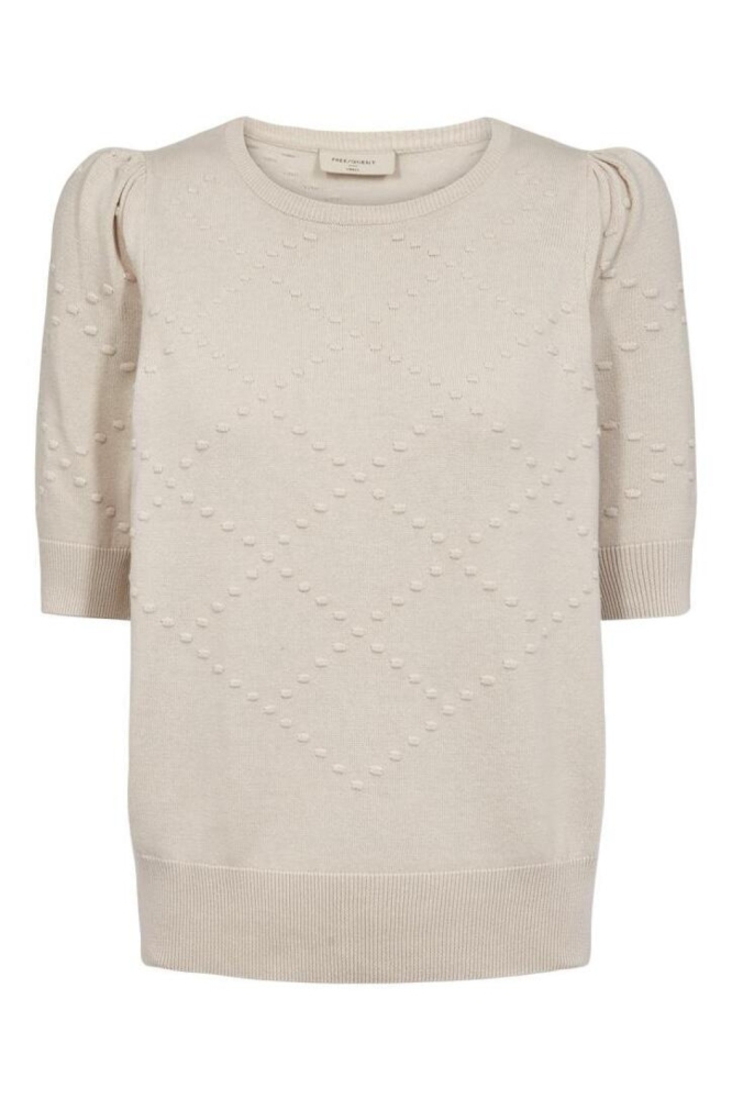 Freequent beige dames trui | Vooraanzicht