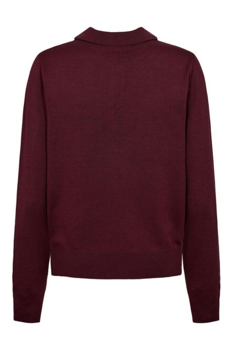 Freequent bordeaux dames t-shirt | Achteraanzicht
