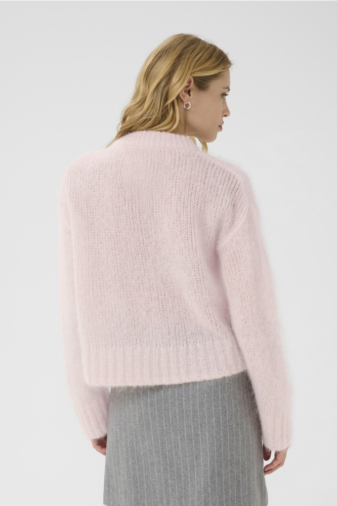 Part Two roze dames trui | Model achteraanzicht