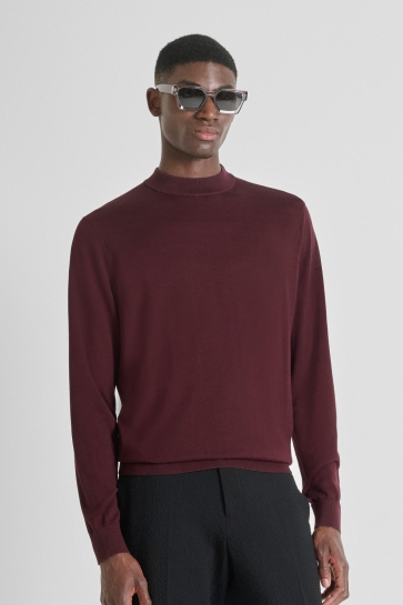 Antony Morato Trui REGULAR FIT WOOL BLEND SWEATER MMSW01523 YA400145 5105 DARK CHERRY