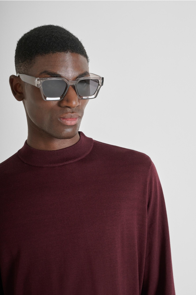 Antony Morato bordeaux heren trui | Close up