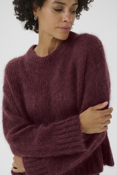 Part Two bordeaux dames trui | Close up