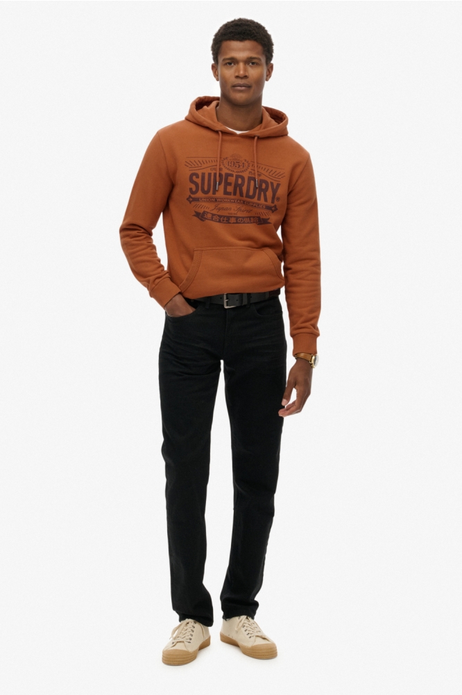 Superdry camel heren sweater | Model