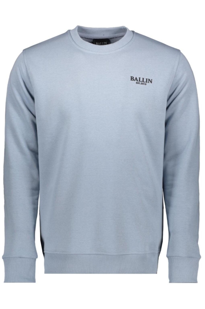 Ballin blauwe heren sweater | Vooraanzicht
