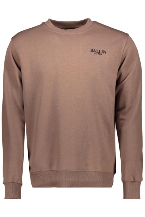Ballin bruine heren sweater | Vooraanzicht