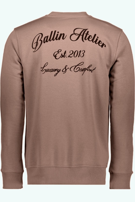 Ballin bruine heren sweater | Achteraanzicht