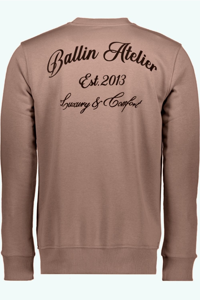 Ballin bruine heren sweater | Achteraanzicht