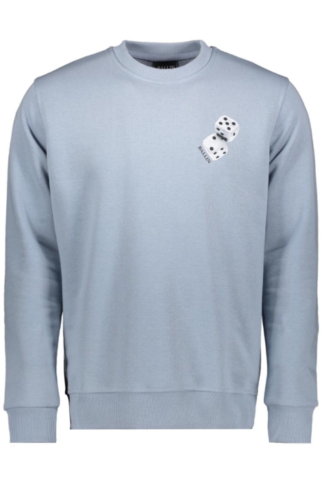 Ballin blauwe heren sweater | Vooraanzicht