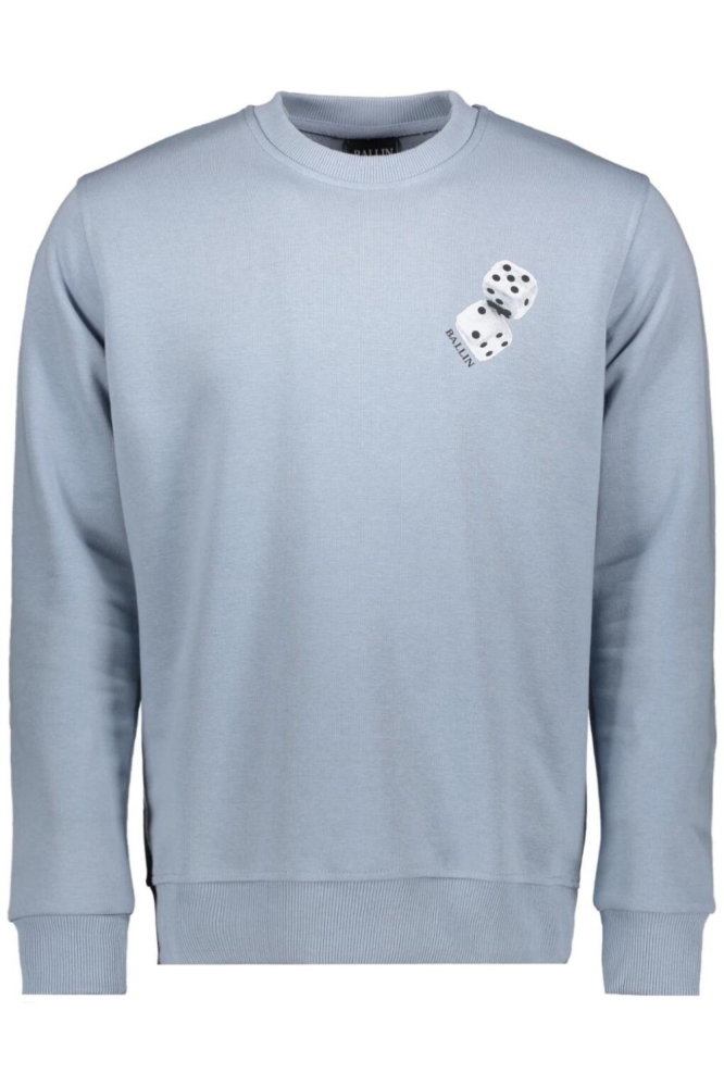 Ballin blauwe heren sweater | Vooraanzicht
