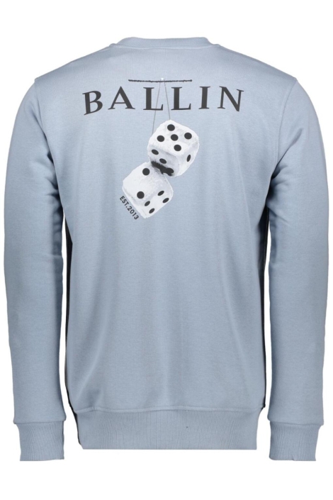 Ballin blauwe heren sweater | Achteraanzicht