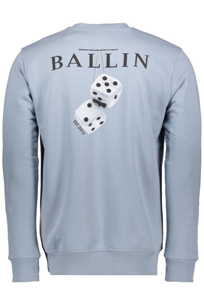 Ballin blauwe heren sweater | Achteraanzicht
