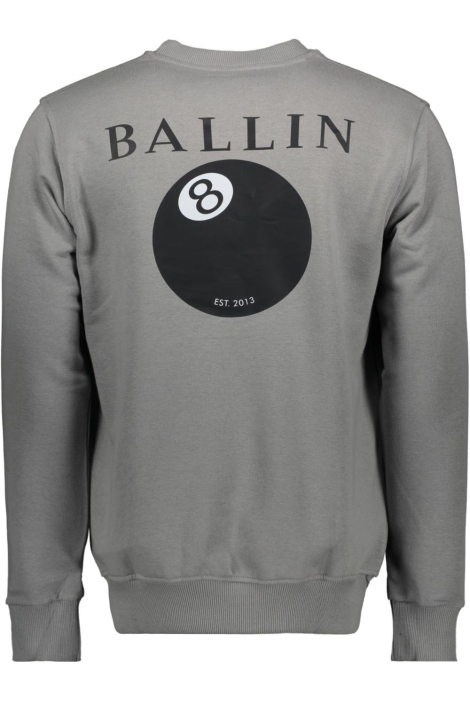 Ballin grijze heren sweater | Achteraanzicht