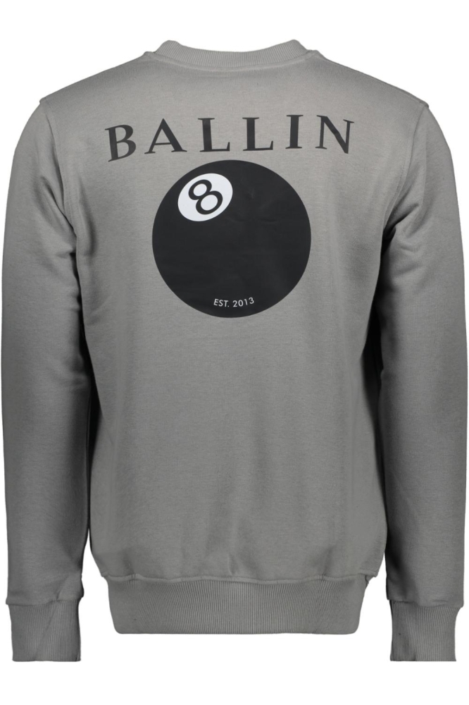Ballin grijze heren sweater | Achteraanzicht