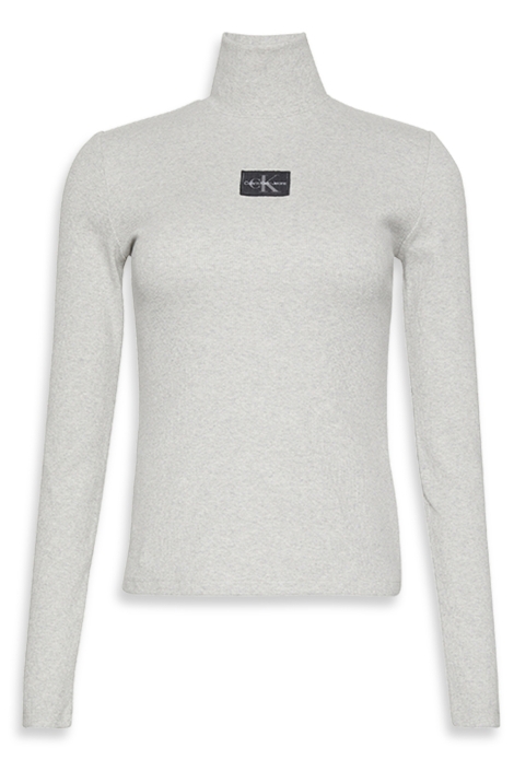 Calvin Klein grijze dames t-shirt | Vooraanzicht